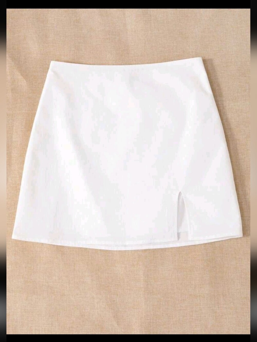 3 For $15🎊 Shein White Mini Skirt with Front Slit